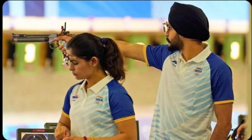 Manu Bhaker and Sarabjot Singh